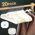 40pcs Velvet Hangers - 360° Swivel Hook, 20\u002F40pcs Space Saving Felt Hangers for Clothing - Felt Hangers for Coats, Pants & Dress Clothes Non Slip Clothes Hanger Set Heavy Duty Coat Hangers Pants Hangers