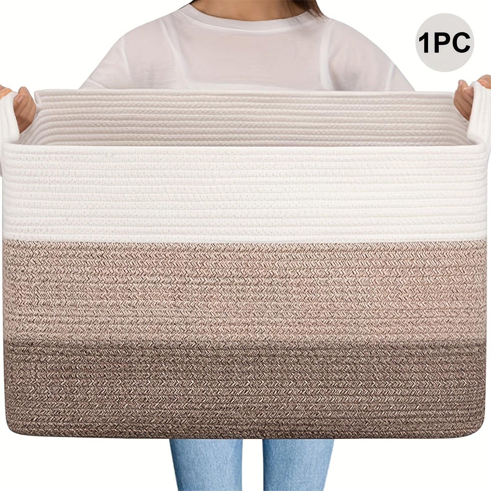 Set of 4 Storage Baskets Designed for Organization, These Woven Baskets Are Ideal for Shelves And Are Great for Storing Toys, Books, Towels, And Clothing. They Make Excellent Gift Bins for Toy Storage, Measuring 12.7 Inches Long, 9 Inches Wide