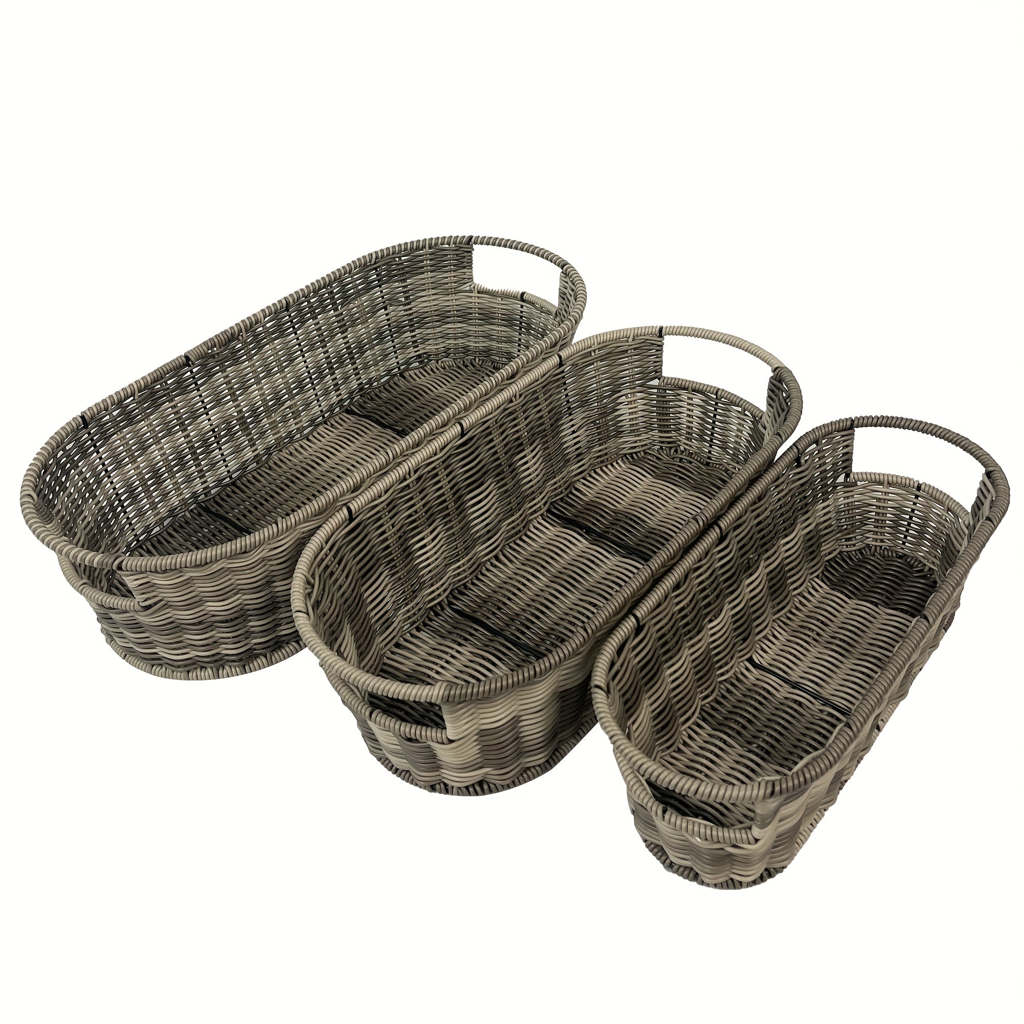 3pcs Large Capacity Storage Basket Can Store Toys, Shower Gel, Fruit, Food, Shelf Baskets