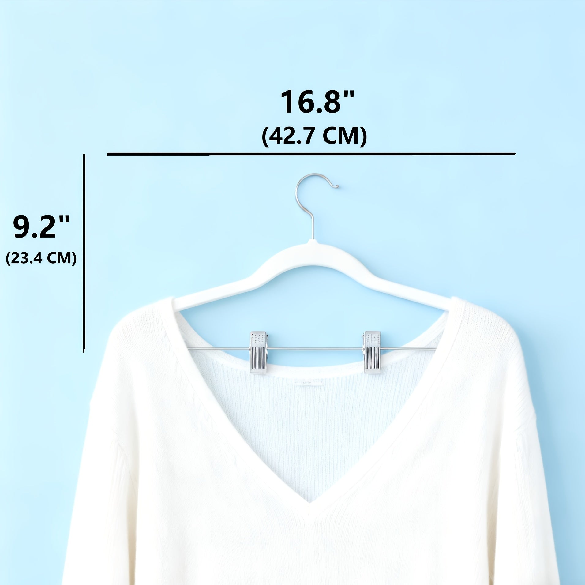 20\u002F30\u002F50pcs Velvet Hangers, Adjustable Non-Slip Pants\u002FSkirt Clips, Heavy-Duty, Hangers with Clips, Pants Hangers, Hangers for Clothes, Suitable for Pants, Skirts, Coats, Dresses - Sturdy and Durable