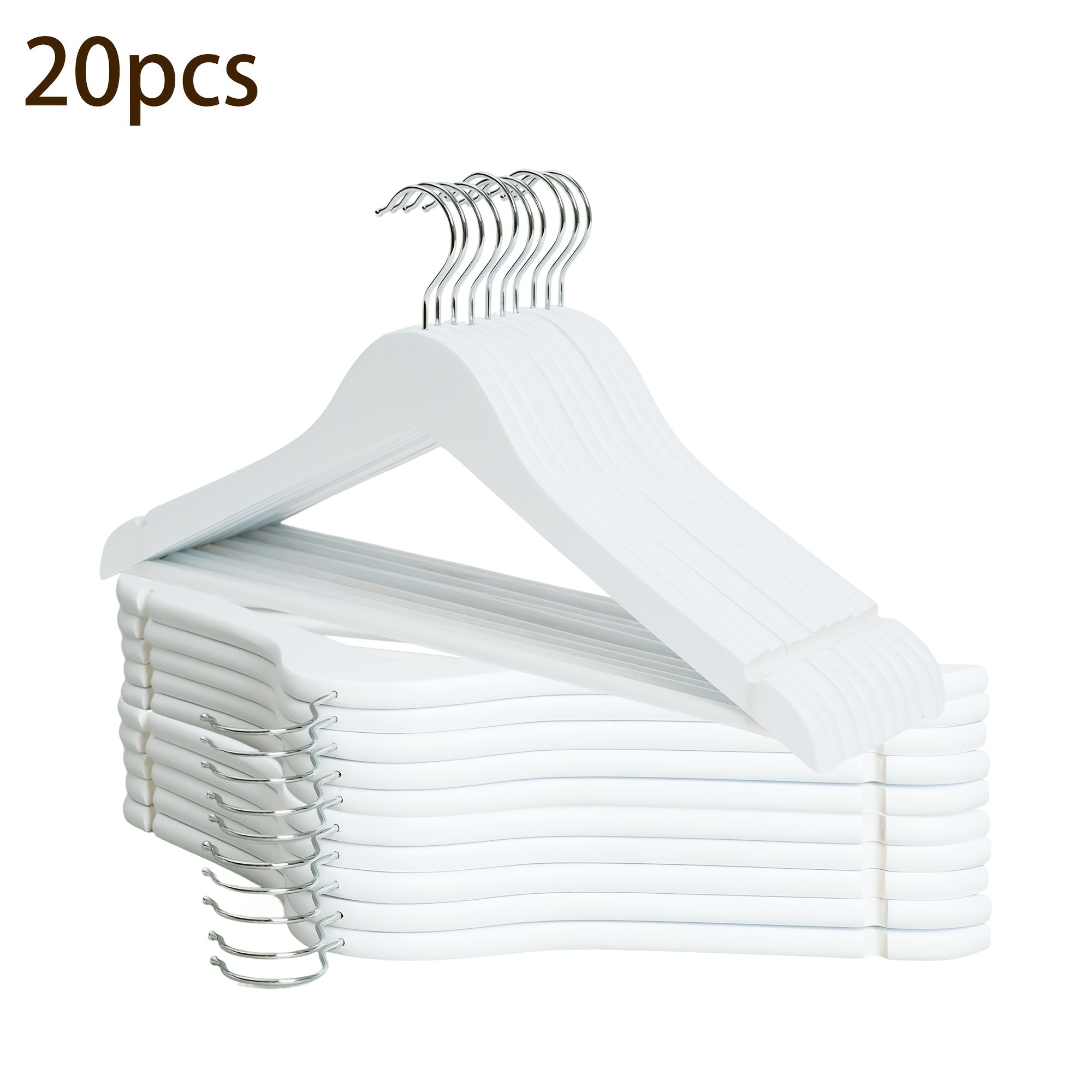 10\u002F20\u002F30pcs Wooden Clothing Racks for Retail, Used for Hanging, Perfect for Organizing Coats, And Shirts In The Bedroom, Sturdy Wood Build, Practical Clothing Shelves, Clothing Hanger, Storage Home Organization, Christmas Gift, New Year Refresh