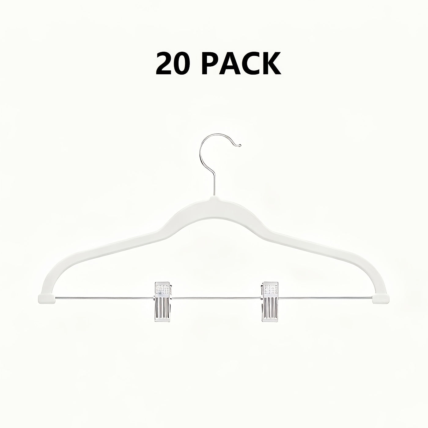 20\u002F30\u002F50pcs Velvet Hangers, Adjustable Non-Slip Pants\u002FSkirt Clips, Heavy-Duty, Hangers with Clips, Pants Hangers, Hangers for Clothes, Suitable for Pants, Skirts, Coats, Dresses - Sturdy and Durable