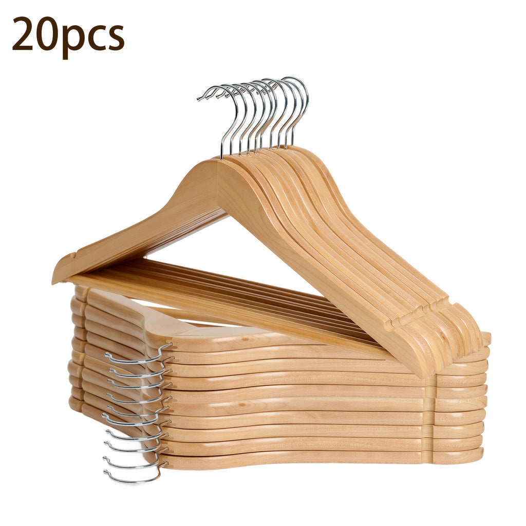 10\u002F20\u002F30pcs Wooden Clothing Racks for Retail, Used for Hanging, Perfect for Organizing Coats, And Shirts In The Bedroom, Sturdy Wood Build, Practical Clothing Shelves, Clothing Hanger, Storage Home Organization, Christmas Gift, New Year Refresh